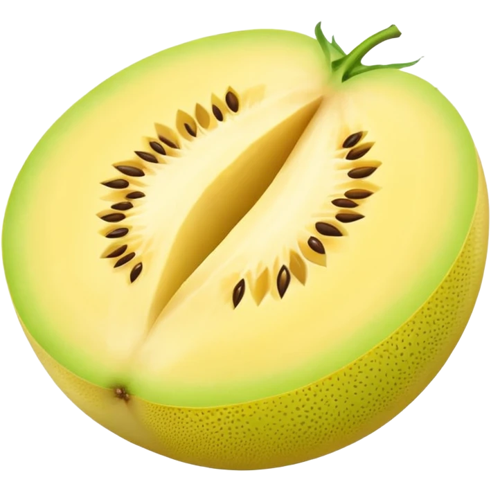 yellow honeydew melon not sliced  emoji