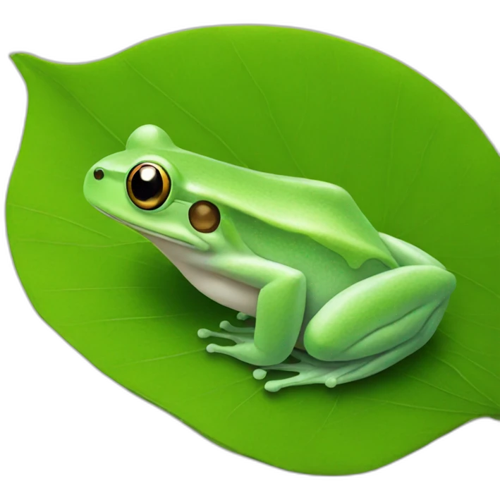 frog on leaf emoji