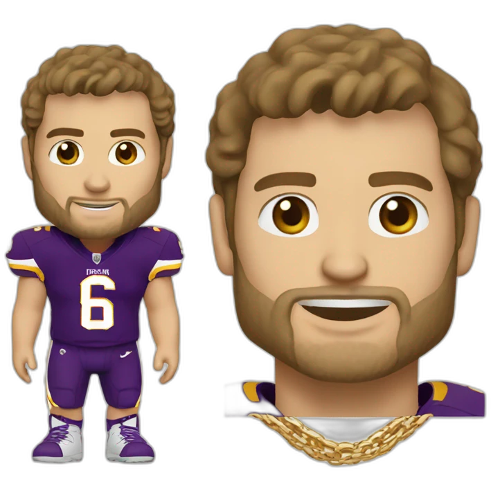 Kirk cousins with gold chains emoji