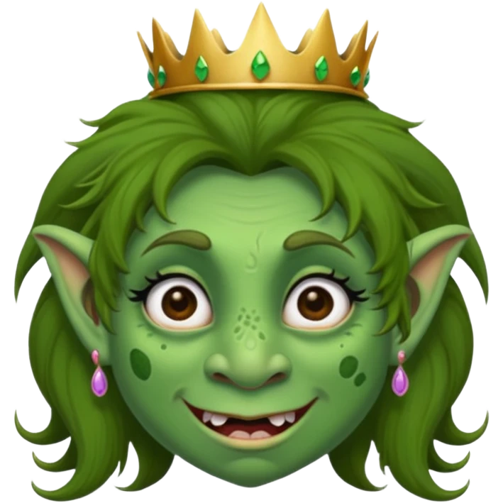Princess troll ugly emoji