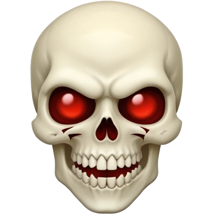 Skull vampire emoji