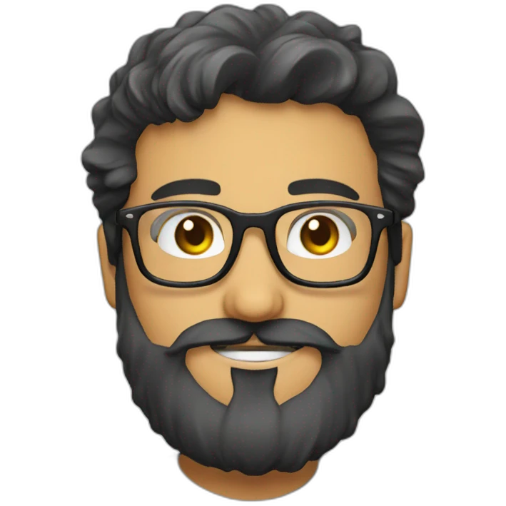 paki nerd glasses beard emoji