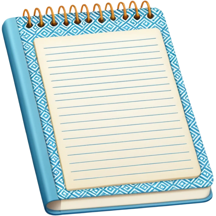 patterned notebook emoji