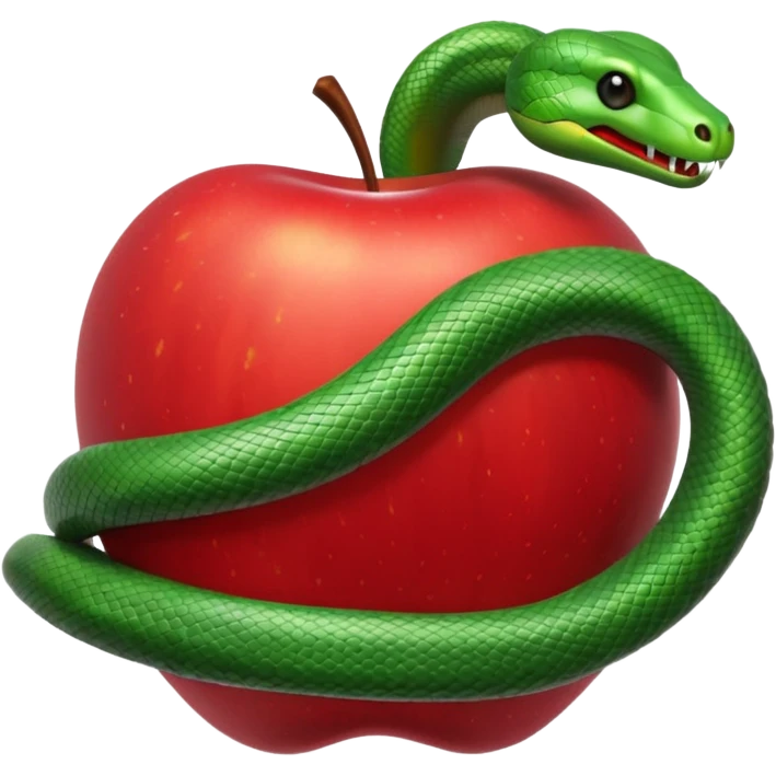 Snake apple emoji
