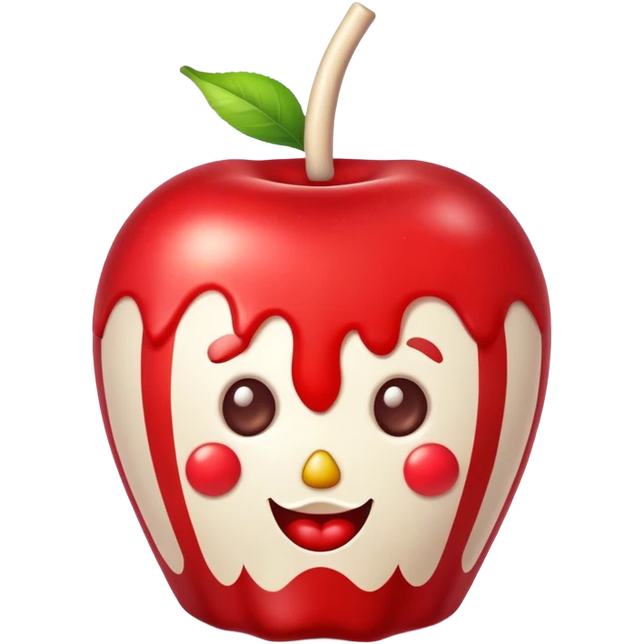 Vintage circus candy apple emoji
