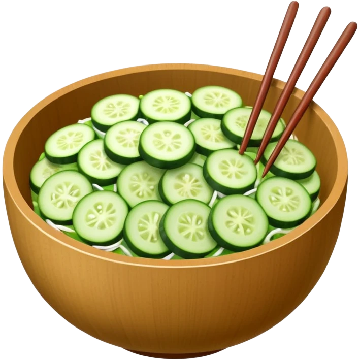 cucumber salad with chopsticks emoji