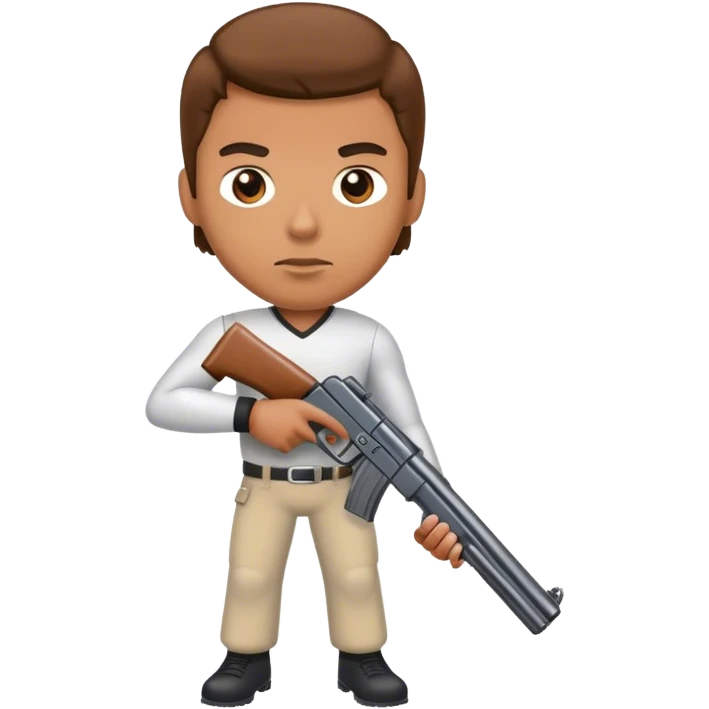 Quarterback with gun emoji