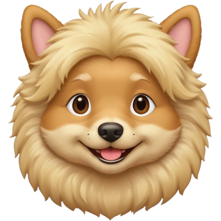 Cute dog blonde emoji