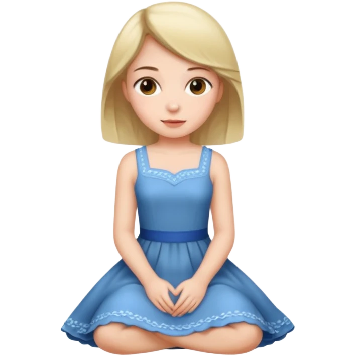 naked girl sitting  emoji