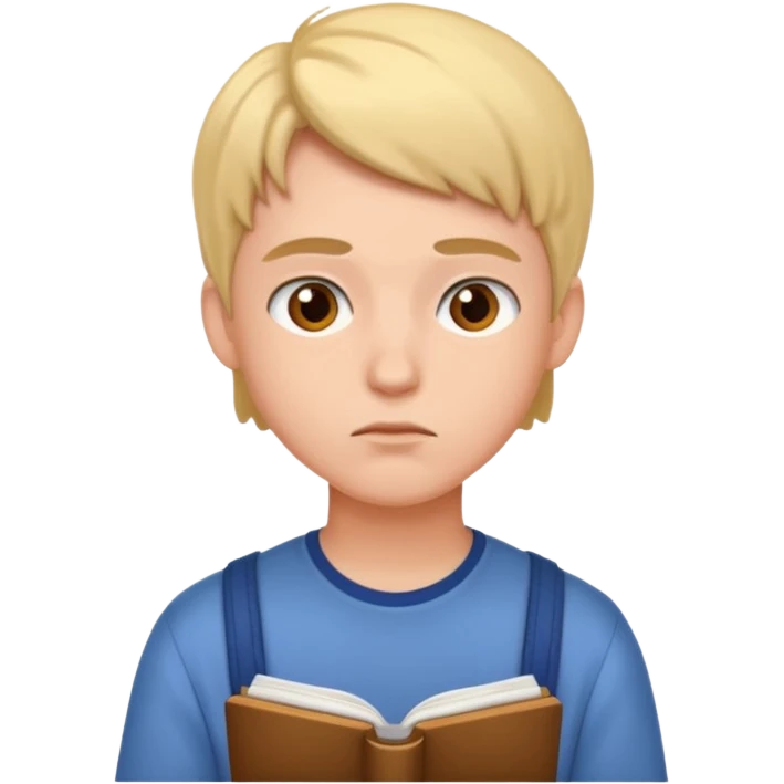 thinking student emoji