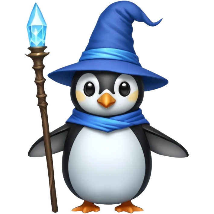 Penguin Wizard emoji