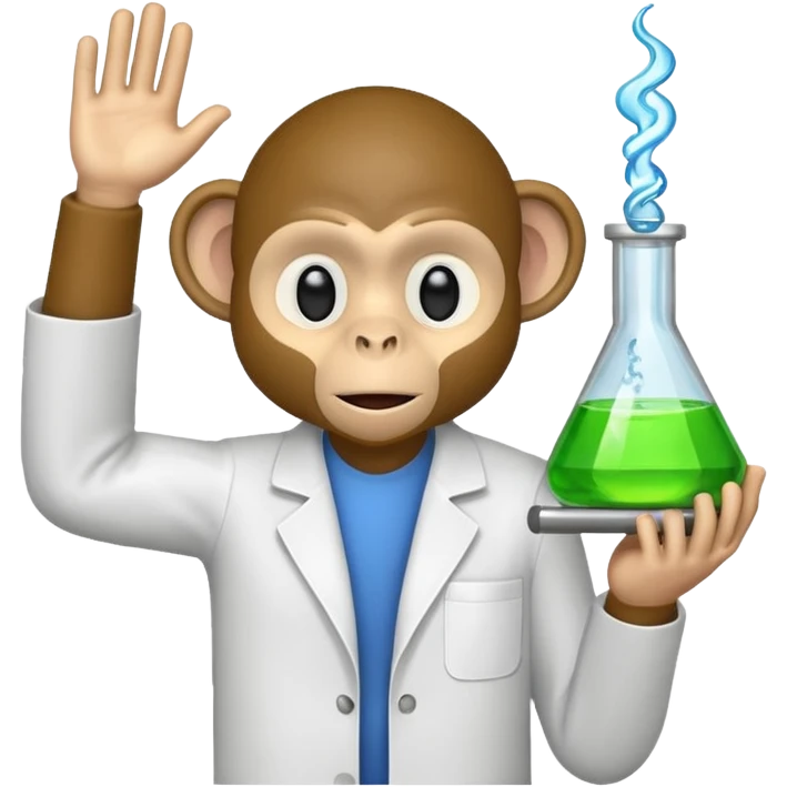 scienist monkey emoji