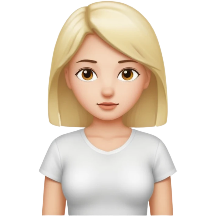 Девушка с торчащими сосками emoji