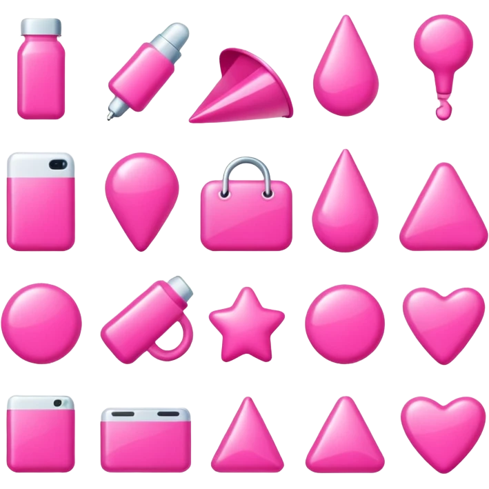 Pink aesthetic objects emoji