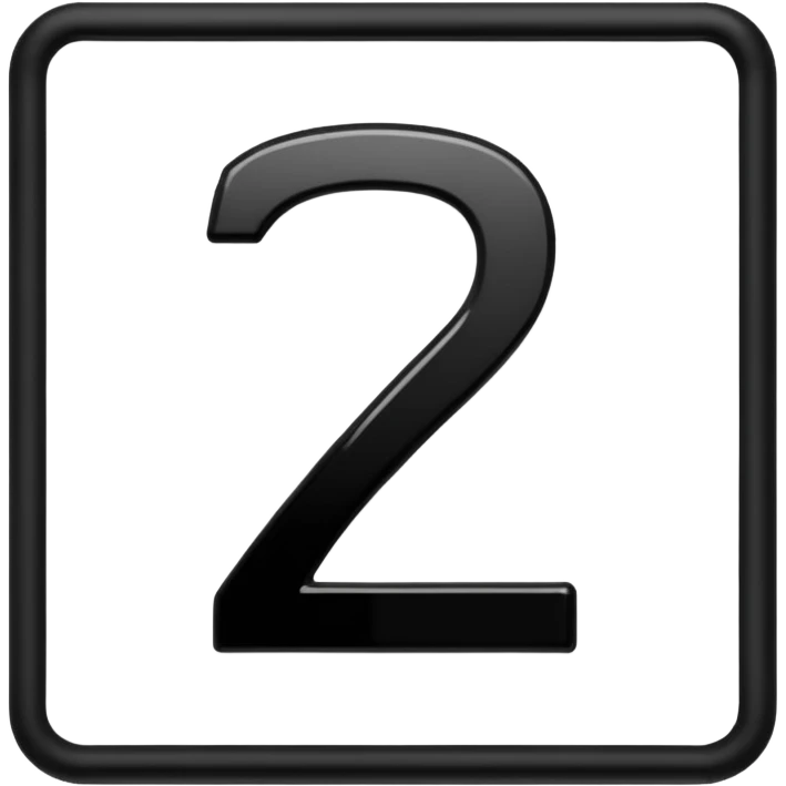 Number 1-2 emoji