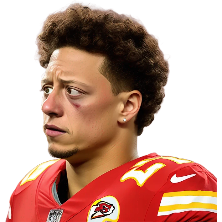 Patrick Mahomes sad crying  emoji