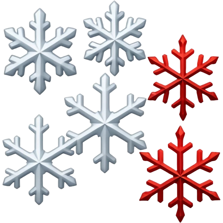 ❄️🤍🩶❤️✨🌸 emoji