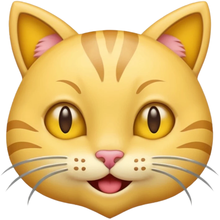 combine 😘, 😺, yellow face emoji