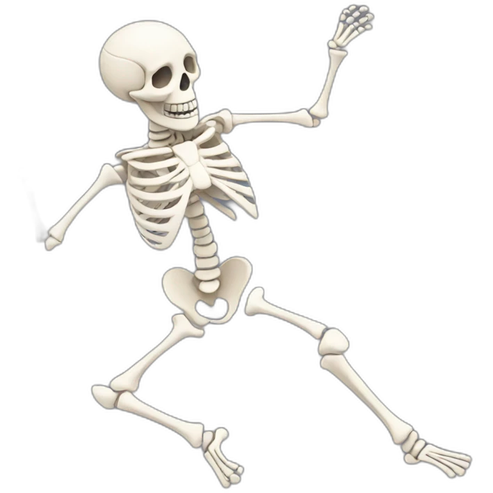 skeleton dancing emoji