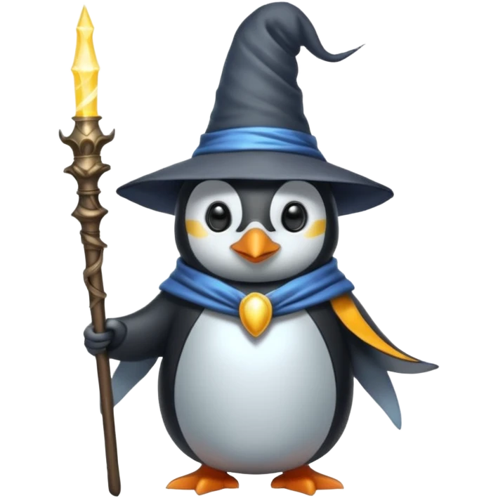 Penguin Wizard emoji