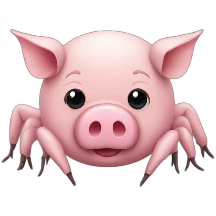 pig spider emoji