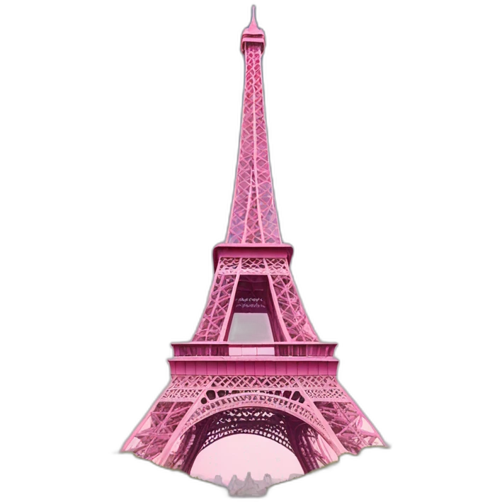 pink Eiffel tower emoji