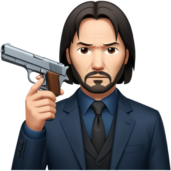 john wick holding pistol emoji