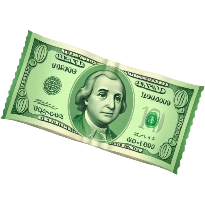 billete verde emoji
