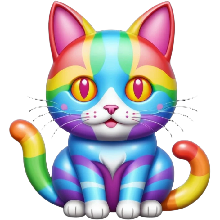 Candy rainbow cat emoji
