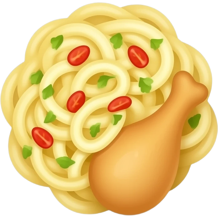 Chicken alfredo emoji