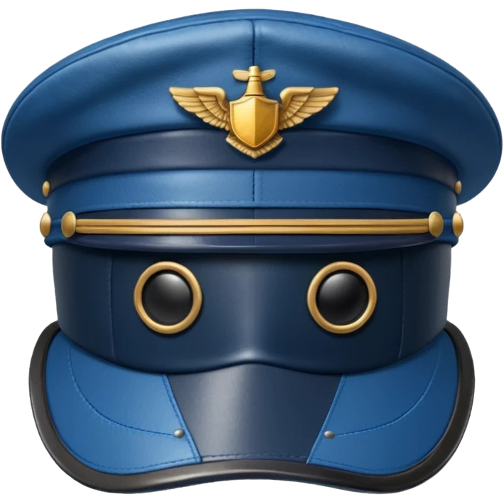 pilot hat blue emoji