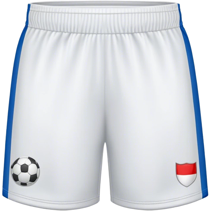 short de futbol color  en blanco emoji