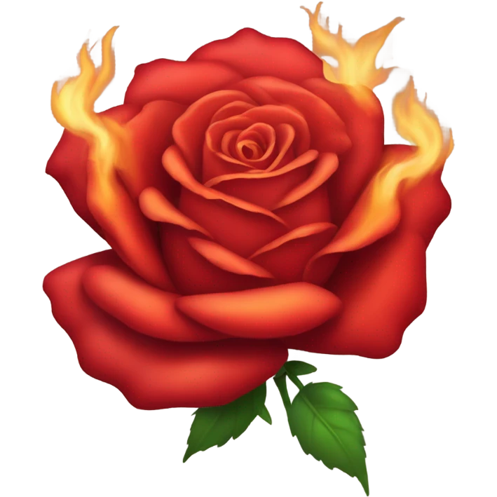 rose fire emoji