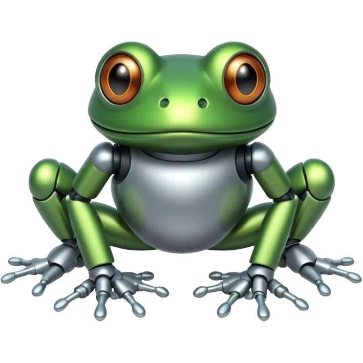 robotic frog emoji