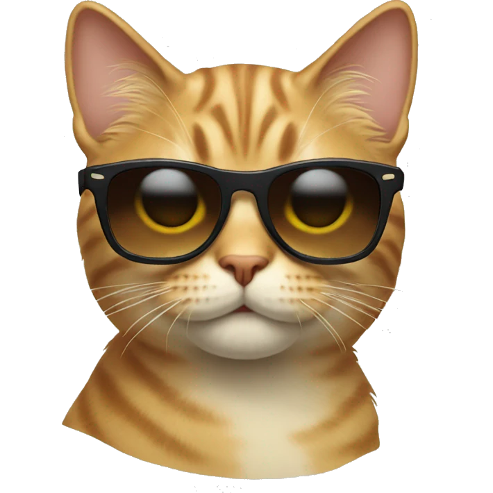Cat with sunglassesj emoji