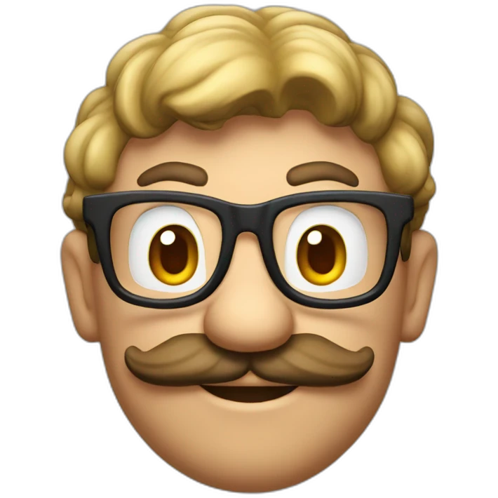 Nerd mario emoji