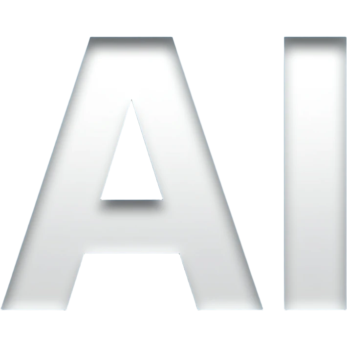 Ai emoji refering to AI but more abstract and image or a simbol of a emoji