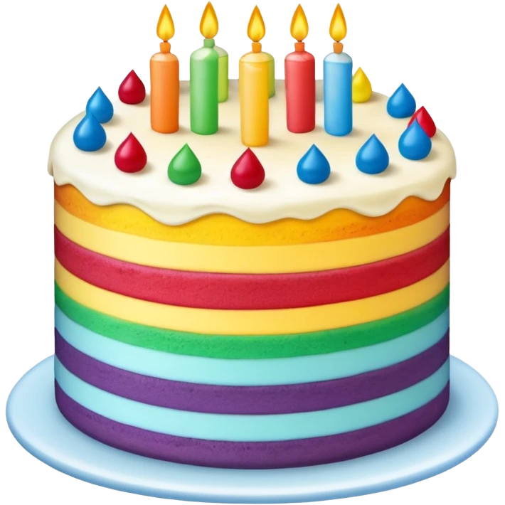 rainbow cake emoji