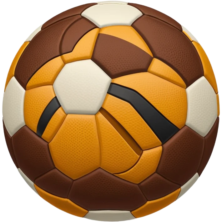 create an icon of a traditional football - it should be inspired by airbnb icons emoji