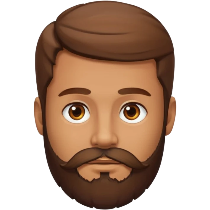 hombre con barba emoji