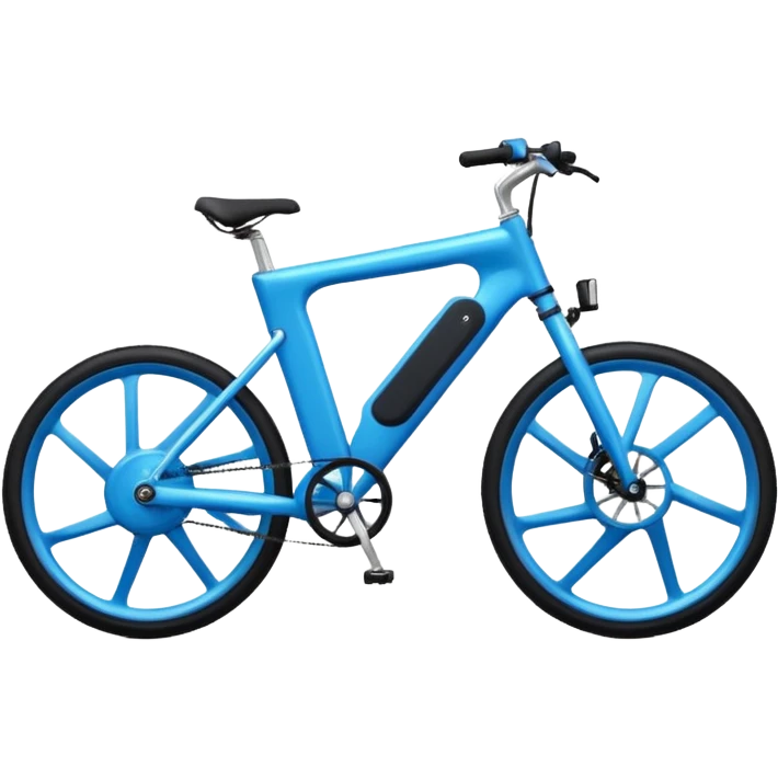blue electric bicycle emoji