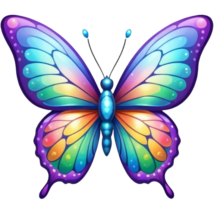 glitter butterfly emoji