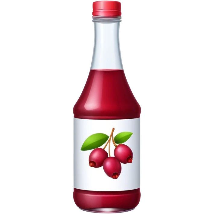 Bottle cranberry juice emoji