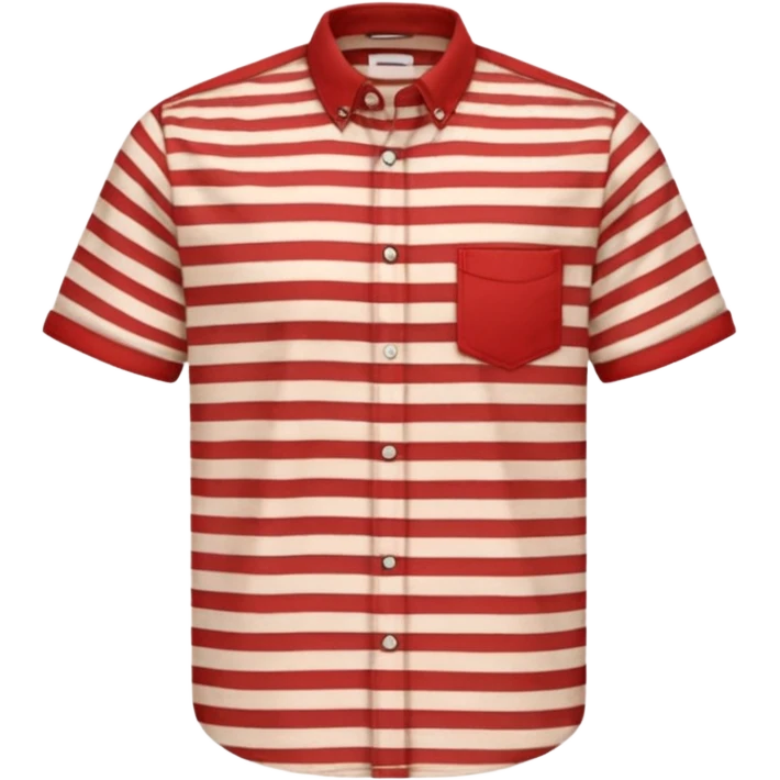 Men Shirt with red Striped  emoji