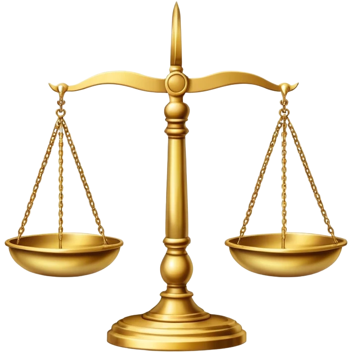 Scales of justice emoji