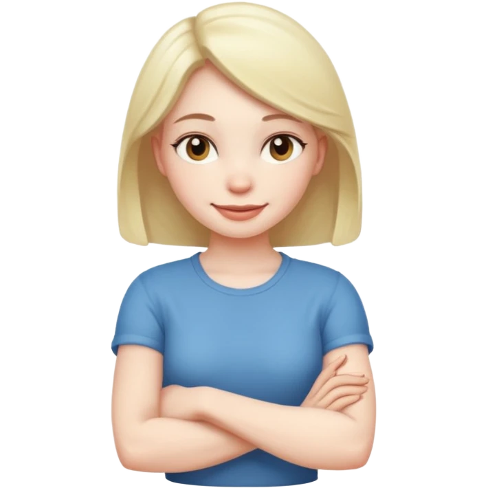 Girl with arms crossed  emoji