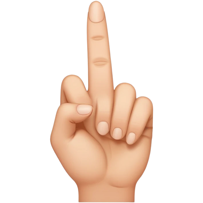Middle finger  emoji