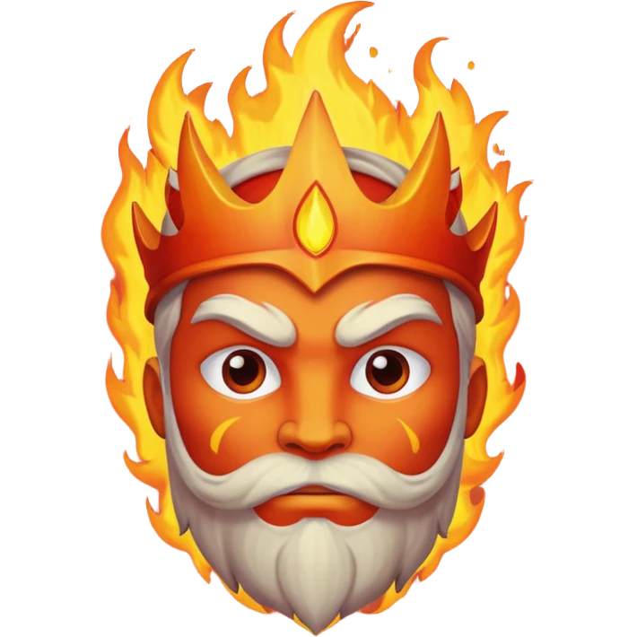 a flame king emoji