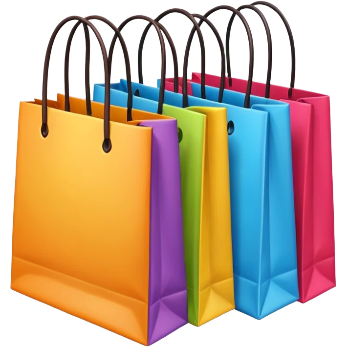 sacs de courses emoji