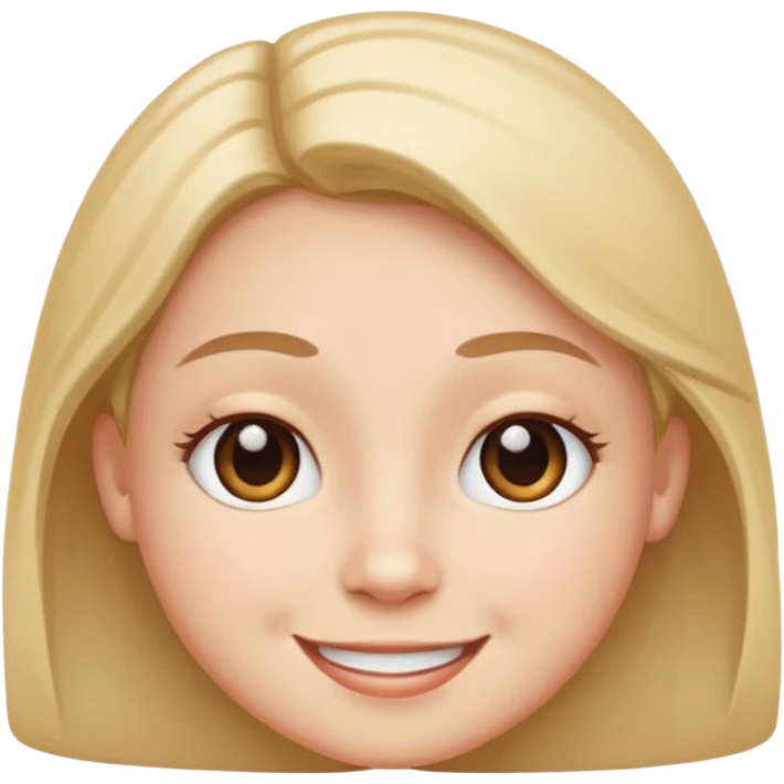 Round face and crossed eyes and smile emoji